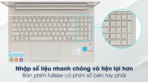 Laptopnew - HP Pavilion 15 - EG0072TU (Gold) bàn phím led