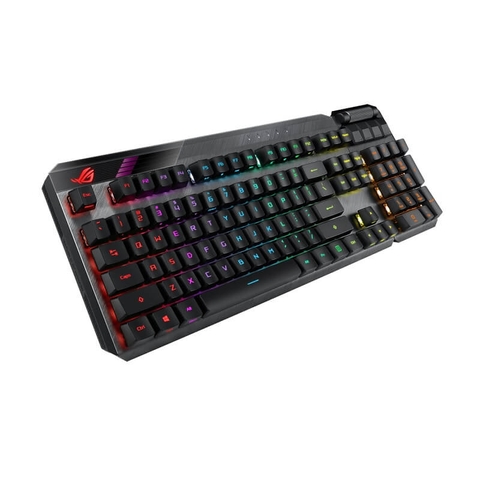 Keyboard Asus ROG Claymore II Red/ Blue bên trái