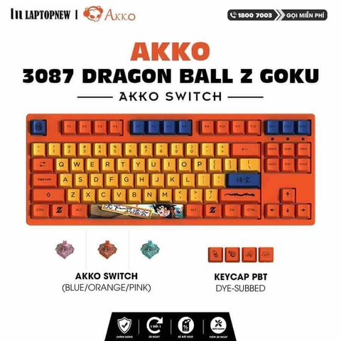 Laptopnew - Keyboard Mechancial AKKO 3087 Dragon Ball Z - thumnail
