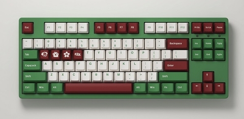 Laptopnew - Keyboard Mechancial AKKO 3087 V2 DS Matcha Red Bean - 2