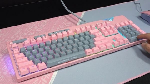 Laptopnew - Keyboard Mechancial ASUS ROG STRIX Flare Pink - 4