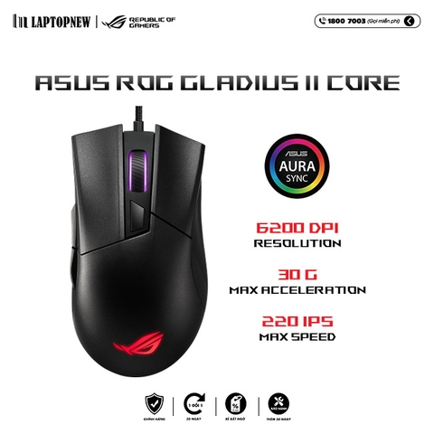 Mouse Asus ROG Gladius II Core 1