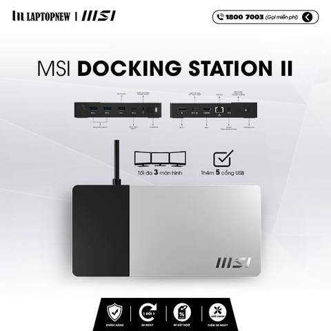 Thiết bị mở rộng cổng kết nối MSI Docking Station II