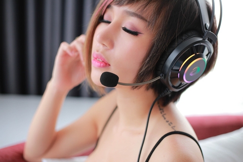 Headset Gaming EH416 with RGB led, OverEar - DAREU