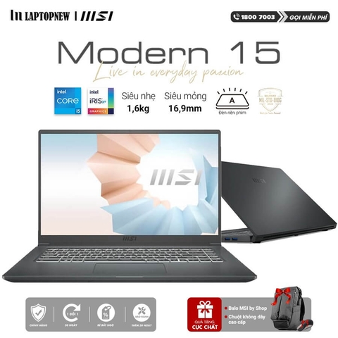 Laptop MSI Modern 15 A5M 048VN