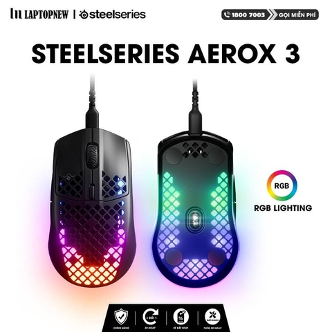SteelSeries - Mouse Gaming Aerox 3 with RGB led.