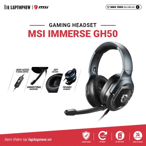 MSI -  MSI Headset Immerse GH50