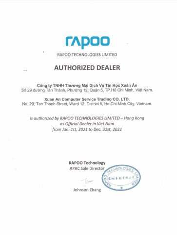 Mouse Gaming Rapoo VT200 - RAPOO