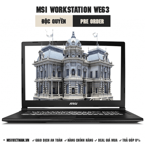 Laptop Workstation MSI WE63 8SJ