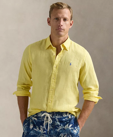 Men's Classic Fit Linen Shirt