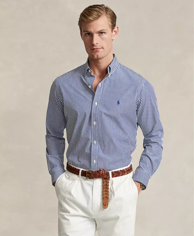 Men's Classic-Fit Stretch Poplin Shirt