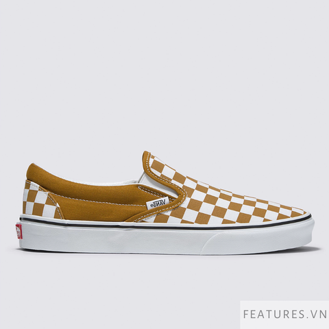 Vans Slip On Classic Checkerboard Golden Brown