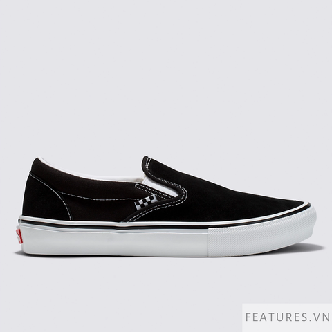 Vans Slip on Pro Skateboard Black White