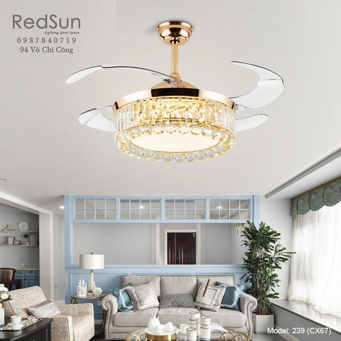 Quạt trần đèn cánh cụp xoè và những điều cần lưu ý khi sử dụng