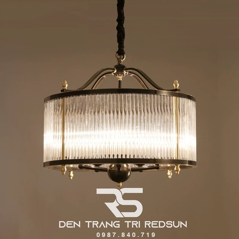 Đèn Thả Trần Phong Cách Indochine Chất Liệu Thuỷ Tinh IDC-015