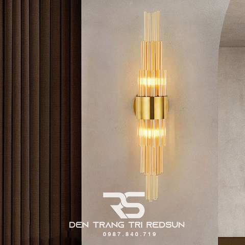 Đèn Tường Trang Trí Phòng Khách, Phòng Ngủ, Cầu Thang Phong Cách Bắc Âu Chất Liệu Pha Lê DTP-005