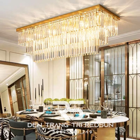 Đèn Mâm Pha Lê Ốp Trần Phòng Khách, Bàn Ăn Hiện Đại MV9197