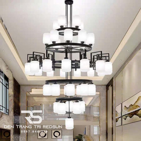 Đèn Chùm Phòng Khách Phong Cách Indochine IDC-017