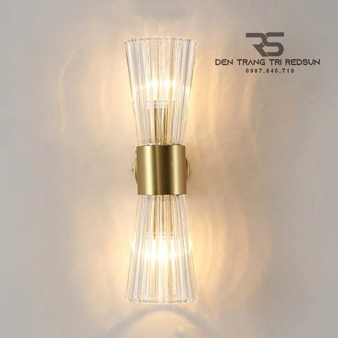 Đèn Tường Trang Trí Phòng Khách, Phòng Ngủ, Cầu Thang Phong Cách Bắc Âu Chất Liệu Pha Lê DTP-010