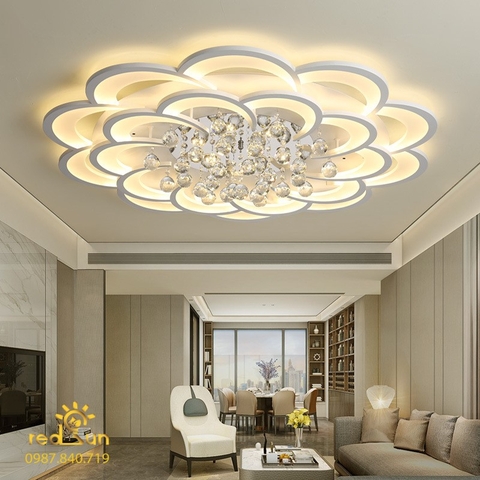 Mâm ốp trần hoa xoáy 16 cánh OP-003