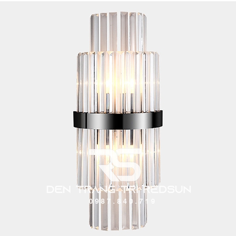 Đèn tường pha lê trang trí phòng khách hiện đại DT2503-Đen