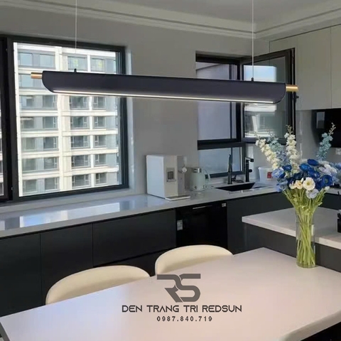 Đèn Thả Bàn Ăn, Bàn Đảo Hiện Đại Phong Cách Bắc Âu Dáng Dài DC-T094