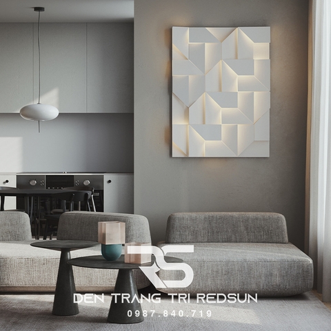 Tranh Đèn Treo Tường Nghệ Thuật Trang Trí Phòng Khách, Phòng Ngủ, Hành Lang Phong Cách Bắc Âu DDC-006