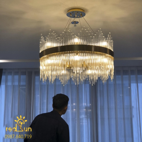 DC021 - Đèn chùm Pha lê vương miện