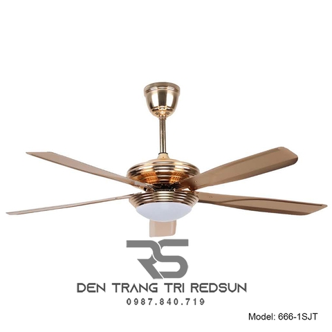 Quạt Trần Đèn Trang Trí Phòng Khách, Phòng Ngủ - 666-1SJT