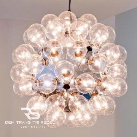 Đèn Chùm Phòng Khách Hiện Đại Bắc Âu Bong Bóng Chất Liệu Thuỷ Tinh DC-T113
