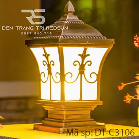 Đèn Trụ Cổng Chất Liệu Hợp Kim Lắp Ngoài Trời DT-C3106