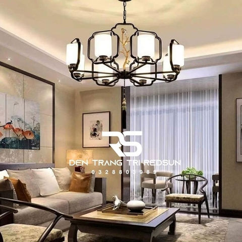 Đèn Chùm Phòng Khách Hiện Đại Phong Cách Indochine IDC-022