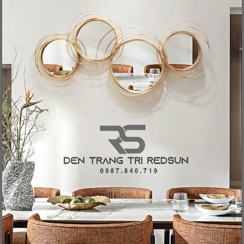 Gương Treo Tường Nghệ Thuật Trang Trí Phòng Khách, Phòng Ăn, Hành Lang Phong Cách Bắc Âu GDC-013