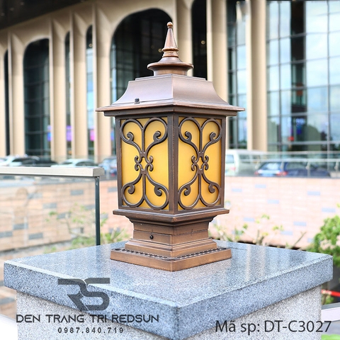 Đèn Trụ Cổng Chất Liệu Hợp Kim Lắp Ngoài Trời DT-C3027