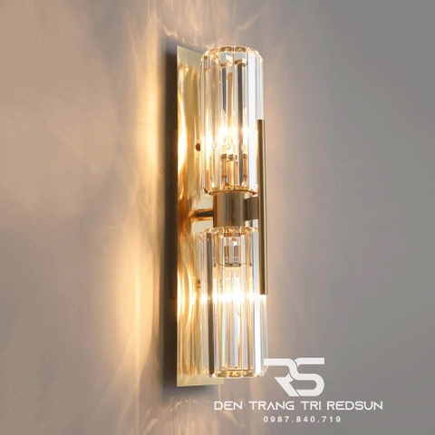 Đèn Tường Trang Trí Phòng Khách, Phòng Ngủ, Cầu Thang Phong Cách Bắc Âu Chất Liệu Pha Lê DTP-003