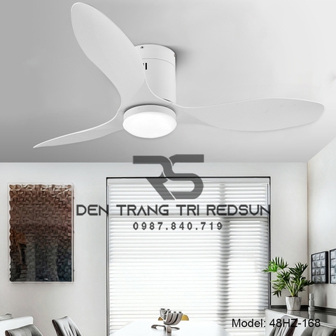 Quạt Trần Đèn Trang Trí Phòng Khách, Phòng Ngủ - 48HZ-168