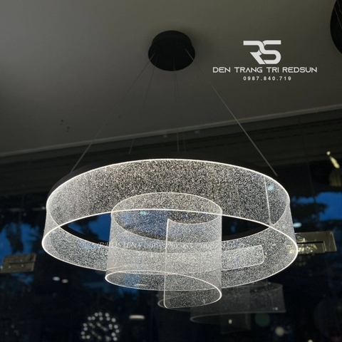 Đèn Chùm Trang Trí Phòng Khách, Phòng Ăn, Phòng Ngủ Dải Lụa Dáng Xoắn Phong Cách Bắc Âu MA06062PB-001