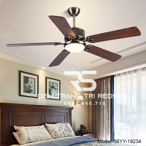 Quạt Trần Đèn Trang Trí Phòng Khách, Phòng Ngủ - 56YY-19234