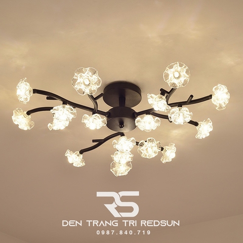 Đèn Ốp Trần Hiện Đại Phong Cách Bắc Âu Hoa Mai D982