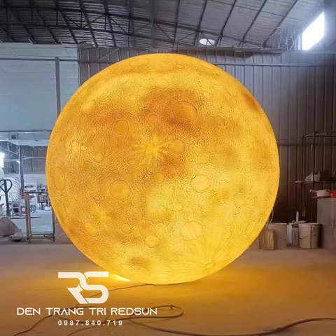 Đèn Mặt Trăng Siêu To Khổng Lồ 3D Lắp Trang Trí Ngoài Trời DC-T109