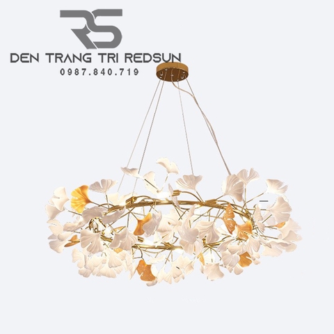 Đèn Chùm Phòng Khách Hiện Đại Phong Cách Bắc Âu Ginkgo Leaf DC-L059