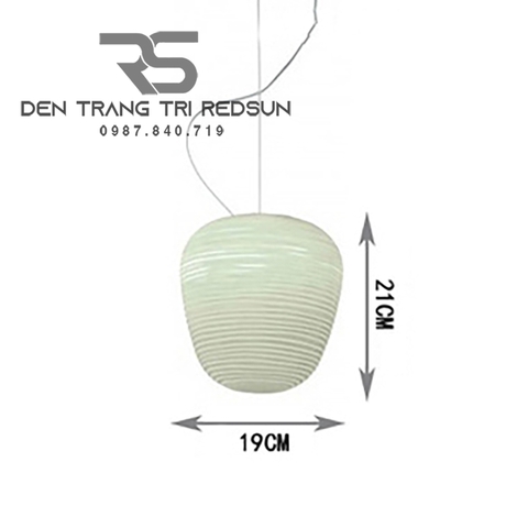 Đèn Thả Trần Hiện Đại Chất Liệu Thuỷ Tinh Nhăn Phong Cách Bắc Âu CDT-T044 Dáng B