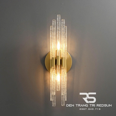 Đèn Tường Trang Trí Phòng Khách, Phòng Ngủ, Cầu Thang Phong Cách Bắc Âu Chất Liệu Pha Lê DTP-004