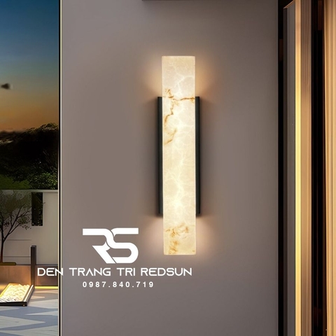 Đèn Tường Giả Đá Cẩm Thạch Trang Trí Ngoài Trời Nhà Hàng, Khách Sạn, Biệt Thự, Sân Vườn DTOD-006