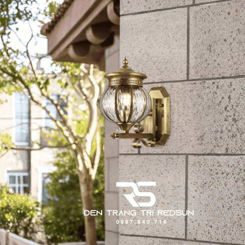 Đèn Tường Chùa Đồng Lắp Ngoài Trời DT-C2009