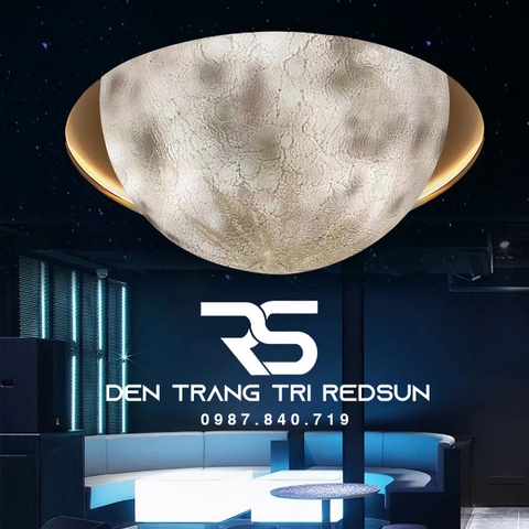 Đèn Mặt Trăng Bán Nguyệt 3D Phong Cách Bắc Âu Ốp Trần Trang Trí Sảnh Nhà Hàng, Quán Cafe, Phòng Khách, Phòng Ngủ DC-T129