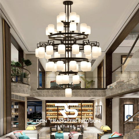 Đèn Chùm Phòng Khách Phong Cách Indochine IDC-017