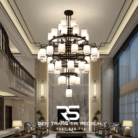 Đèn Chùm Phòng Khách Phong Cách Indochine IDC-017