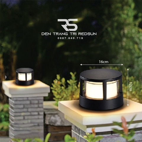 Đèn Trụ Cổng Chất Liệu Hợp Kim Lắp Ngoài Trời LT043