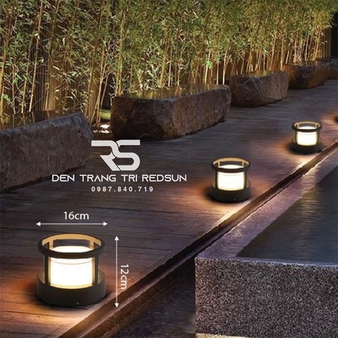 Đèn Trụ Cổng Chất Liệu Hợp Kim Lắp Ngoài Trời LT045